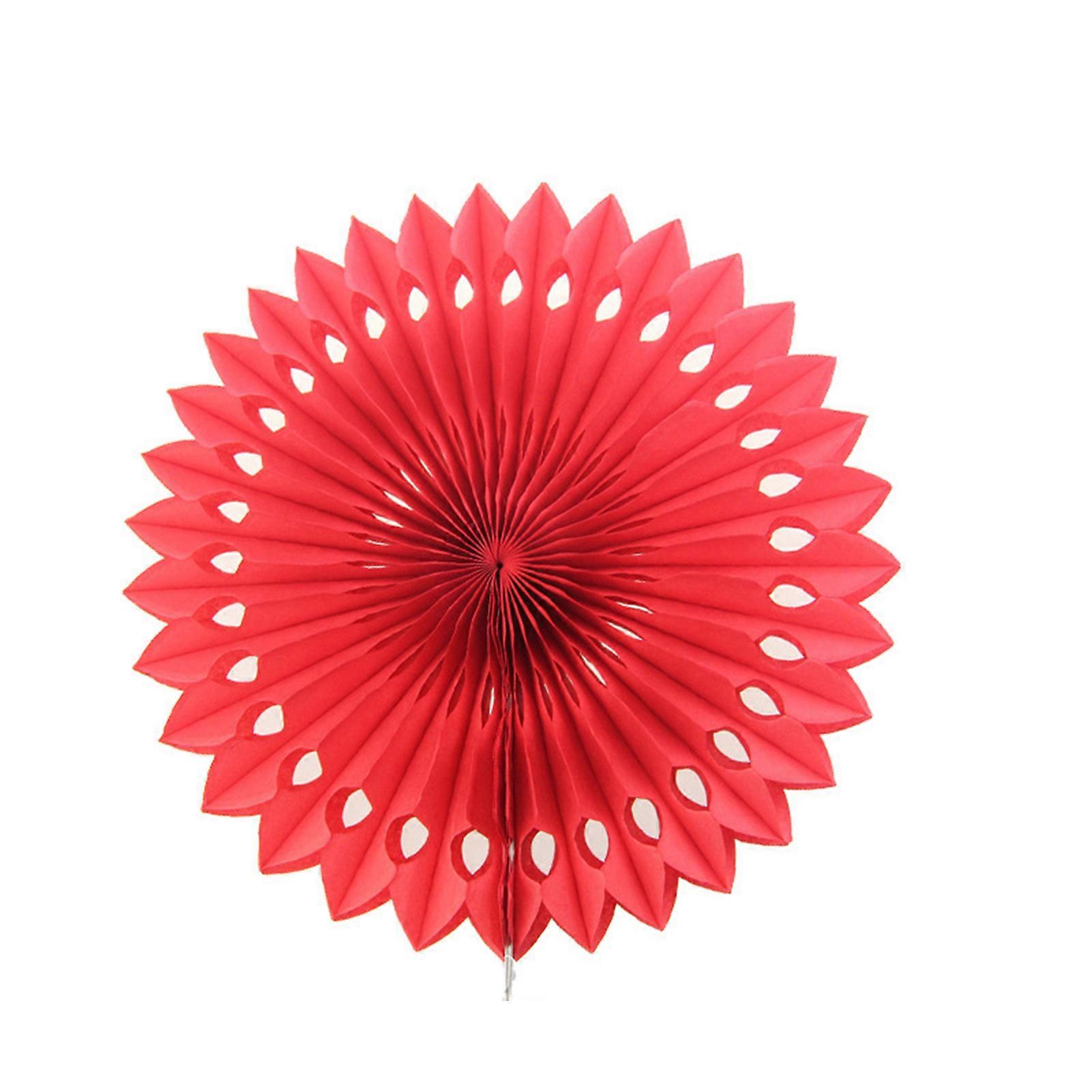 Paper Fan Flower Round Skeleton Scene Setting Props Paper Fans Pinwheels Hanging Flower for Party Qinhai
