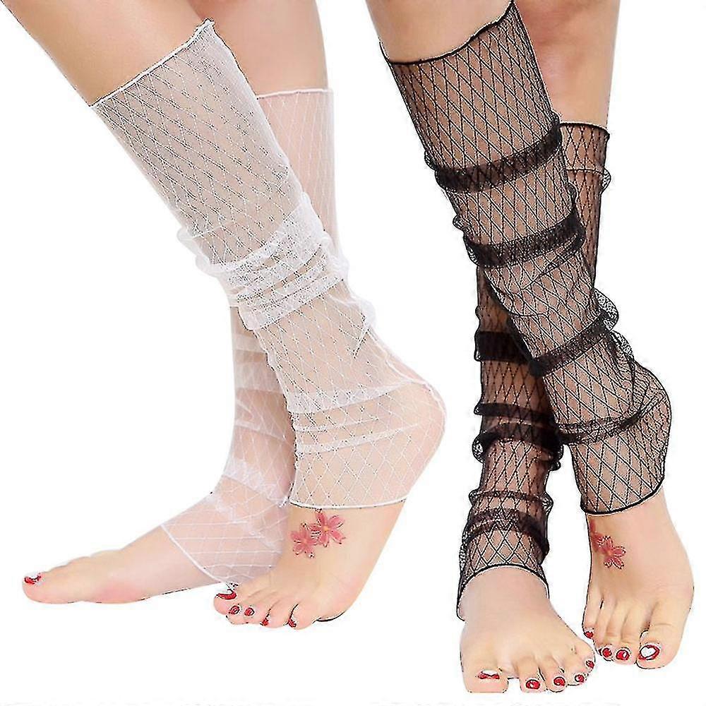 Spitzen-Eishülle, Fußabdeckung, Sonnenschutzhülle, Sommer-Langeishülse, Netz-Netz-Socken UV Dual-Use-Ärmel