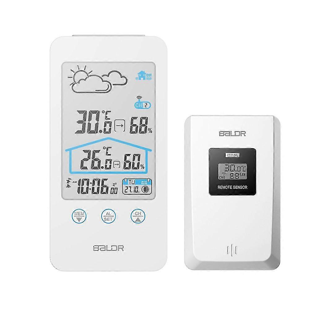 Digital Thermometer Hygrometer With Temperature Humidity Weather Forecast Lcd