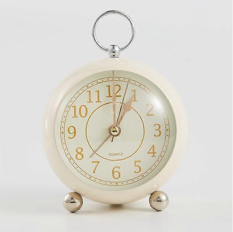 Silent Bedside Clocks Battery Operated Non Ticking Desk Clock Analogue Alarm Clock Bedroom Retro Alarm Clock Boris