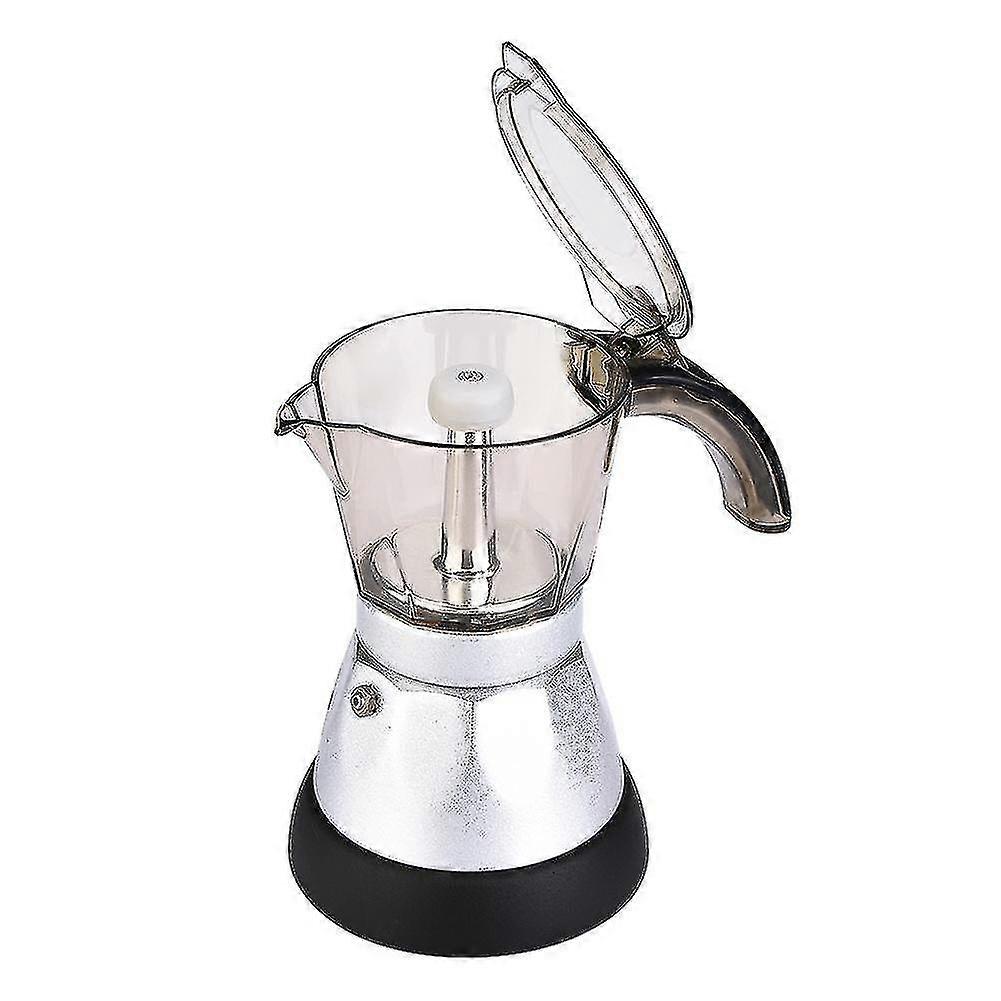 Naiwang 3 To 6 Cup Electric Moka Coffee Pot Percolators Tool Filter Cartridge Aluminium Alloy Electrical Espresso Maker Eu Plug