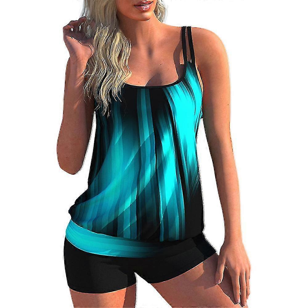 Maillot de bain pour dames Tankini Set Maillot de bain rembourré Maillot de bain Plus Size