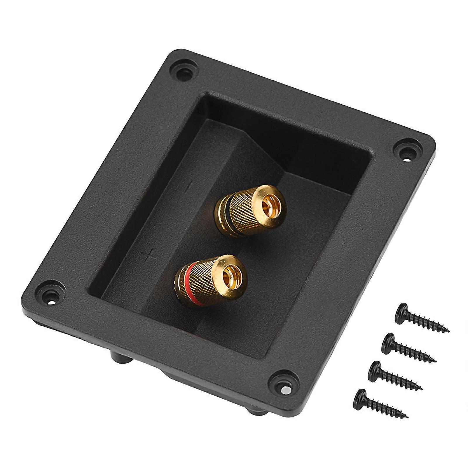 Acoustic Components for HiFi Speaker 2 Copper Binding Post Terminal Cable Connector Box Shell