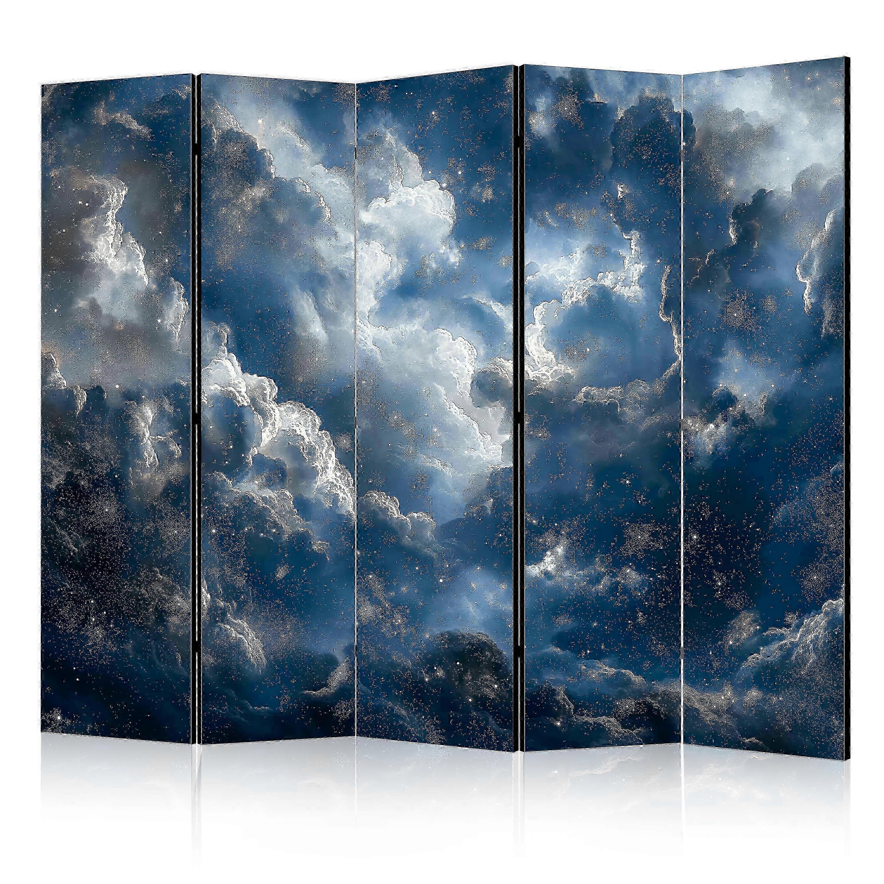 Room Divider - Astronomical Wonders: Clouds and Stars in Harmonious Combination