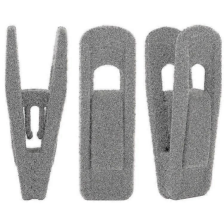 Flocking Clips Pack Of 20 Durable Unbreakable Material (grey)