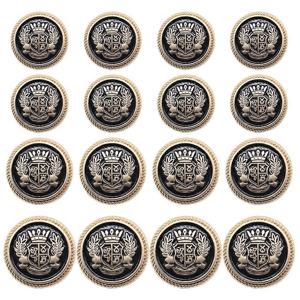 16pcs Sewing Buttons Delicate Alloy Decorative Button British Styled Button