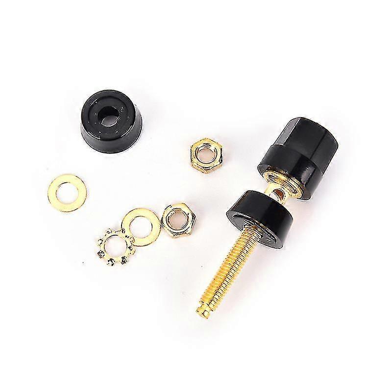 2pcs/set Connector Amplifier Terminal Binding Post Banana Speaker Plug Jack