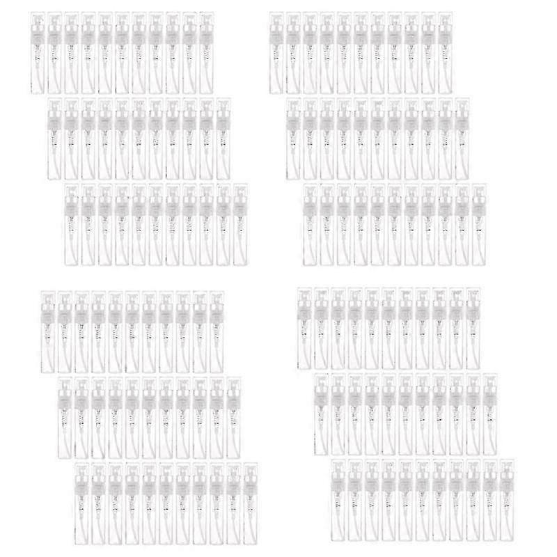 480pcs Transparent Empty Spray Bottles 3ml Plastic Mini Refillable Container Empty Cosmetic Contain