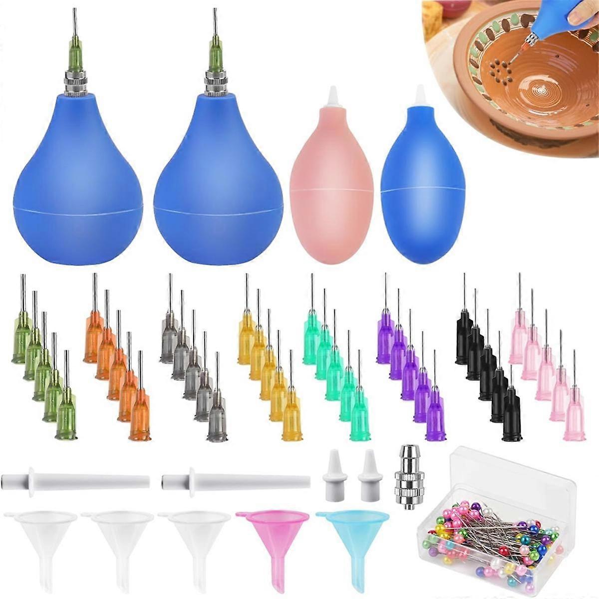 150 PCS Pottery Tools Supplies Ceramic Precision Applicator, Ceramic Tools Clay Tools Set,for Pottery Decorating,Ceramic