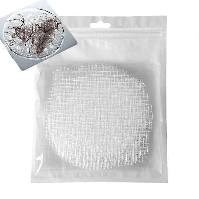 Round Shower Drain Cover Anti Clogging Round Drain Mesh Sticker Transparent Drain Patch Strainer Strong Adhesive Filter For