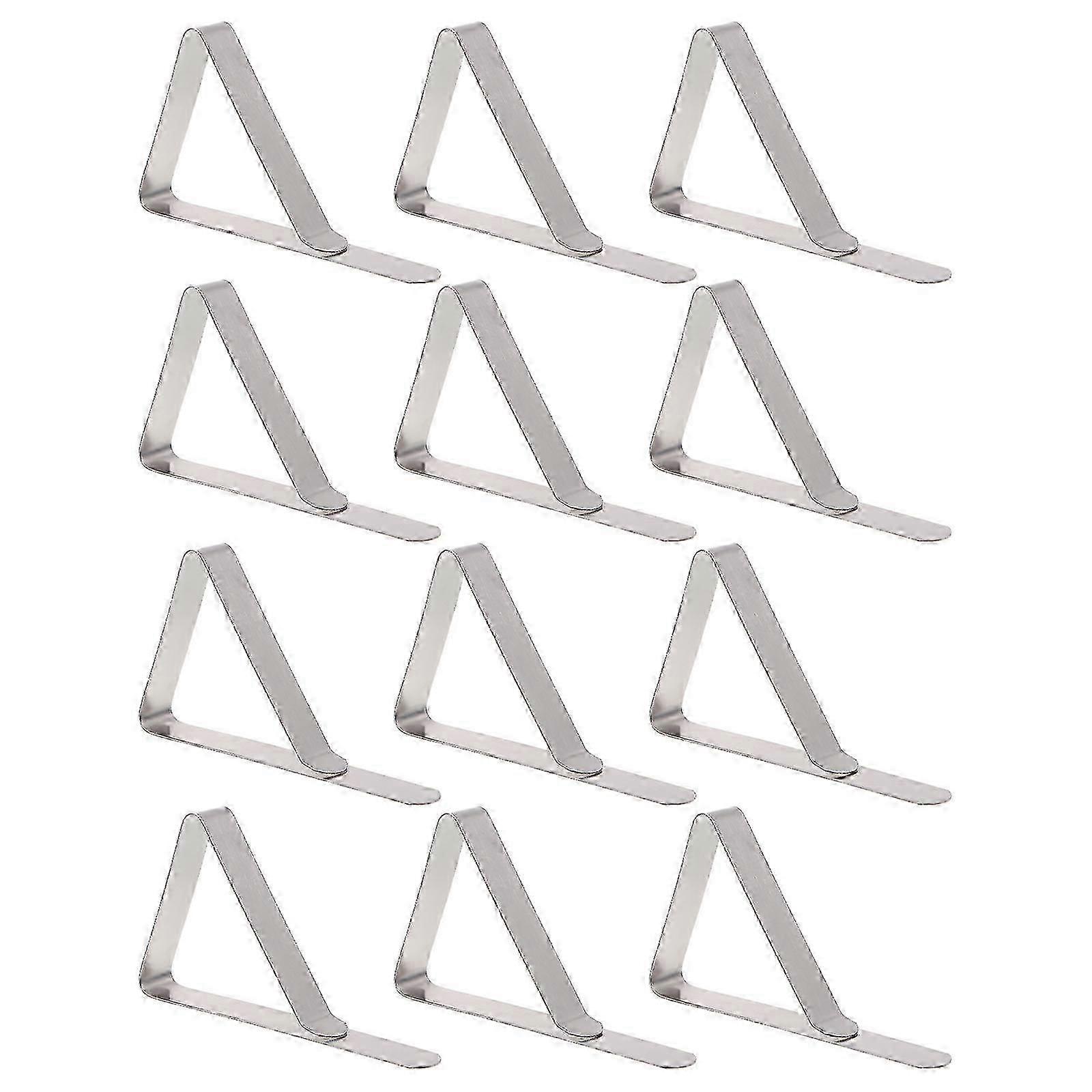 12pcs Triangle Design Table Cloth Clips Table Cover Clamps Table Cloth Holder