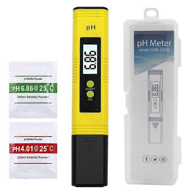 PH acidity meter button type screen automatic correction test pen aquarium pen
