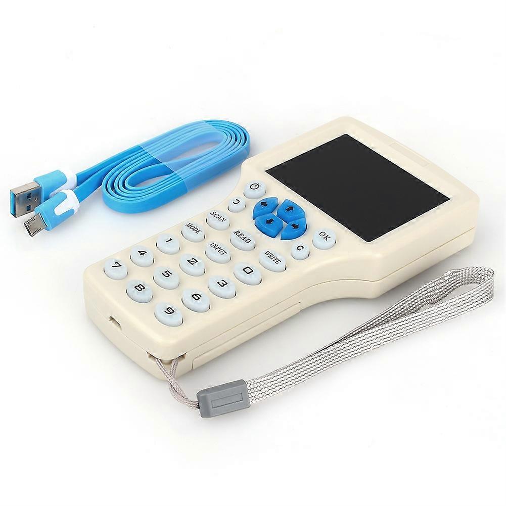9 Frequency Copy Encrypted NFC Smart Card RFID Copier ID/IC Reader Writer With USB Cable White