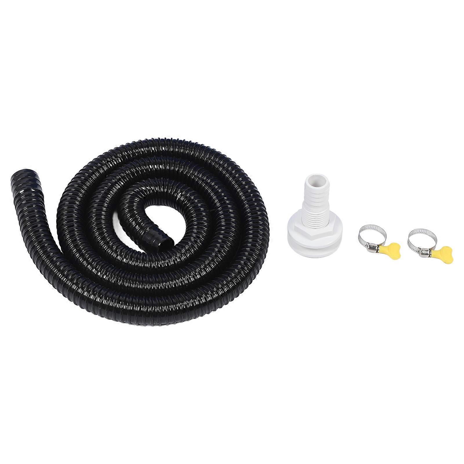 Kit d'installation de pompe de cale noir 1-1/8 po anti-fuite, installation facile, tuyau de pompe de cale pour pompes de cale avec sortie 1-1/8 po