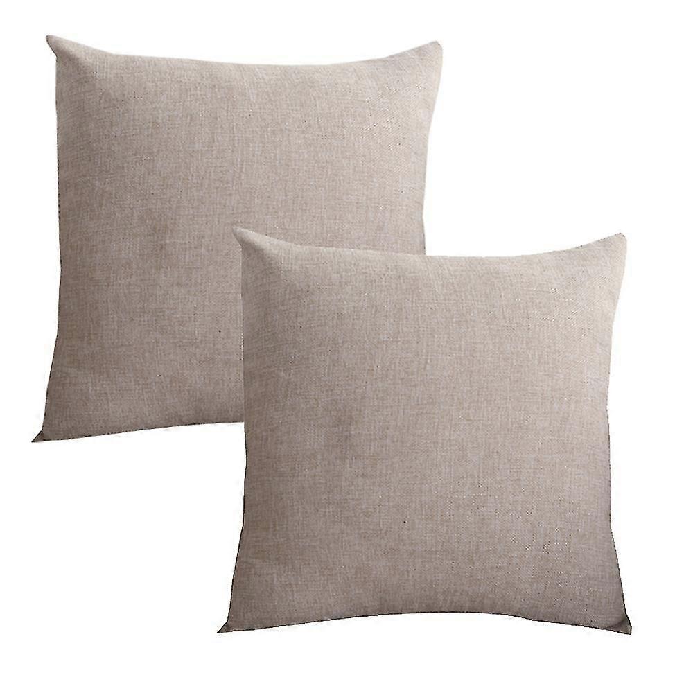 2pcs Linen Decorative Rectangle Throw Pillow Cover Cushion Covers Pillowcase, Home Decor Decorations