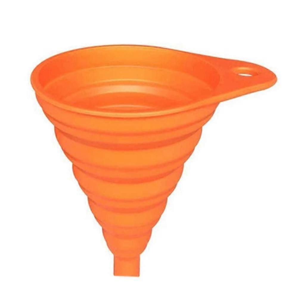 Silicone Funnel Silicone Folding Long-neck Funnel Kitchen Household Soy Sauce Liquid Sub-packing Funnel