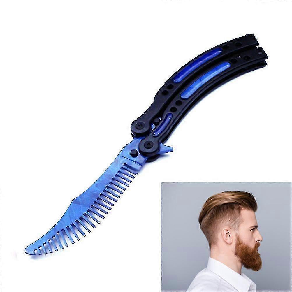 Butterfly Combs Stainless Steel Folding Training Practice Combs Hair Styling Tools For Sport Outdoor Use