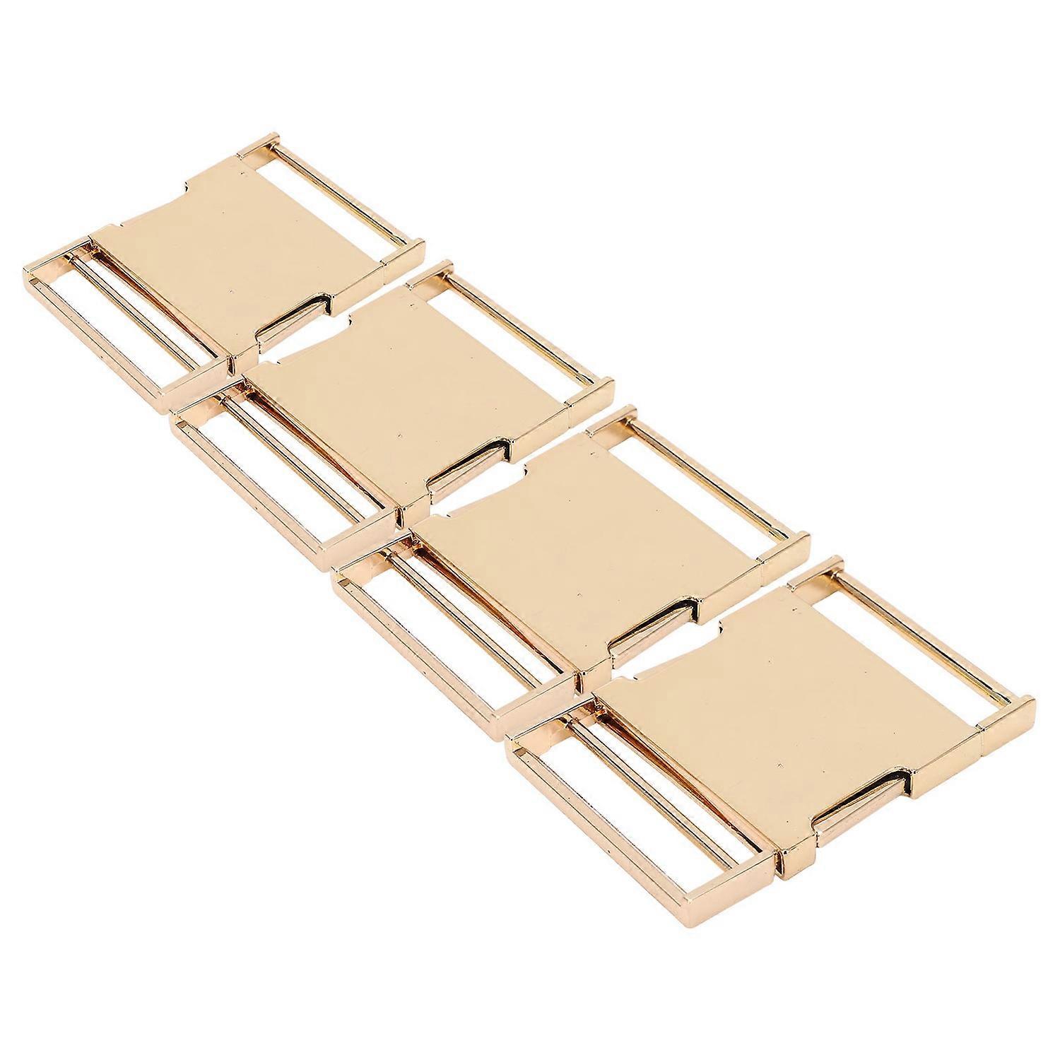 4 Set Side Release Buckle Adjustable DIY Production High Hardness Alloy Belt Buckle for Backpack Sui