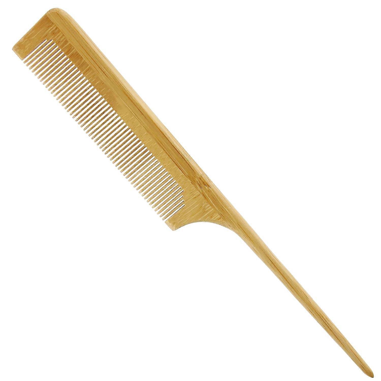 Bamboo rat tail comb for combing and styling