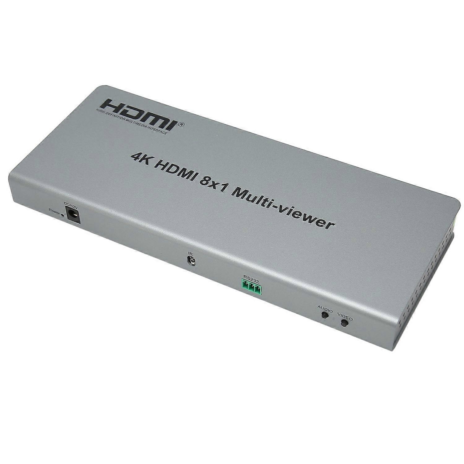 HD Multimedia Interface Multiviewer Switch 4K 8x1 HD Multimedia Interface Screen Splitter for Securi