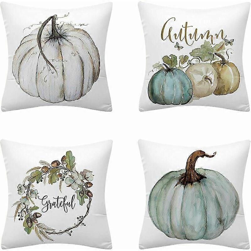 Set of 4 Fall Cushion Covers (without inserts)