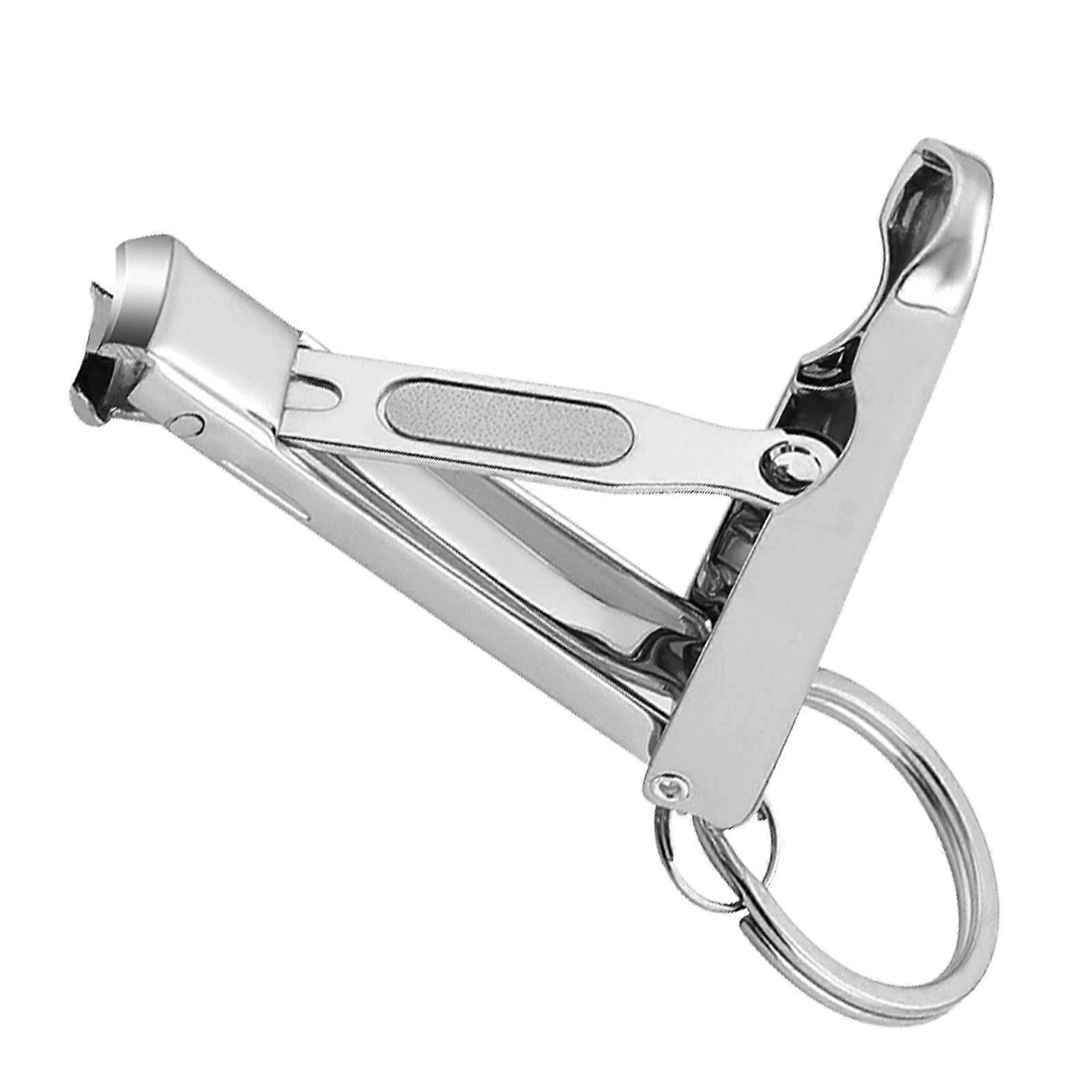 Ultra-Thin Nail Clipper Set with Ergonomic Handle, Stainless Steel Design for Precision Nail Trimming and Filing