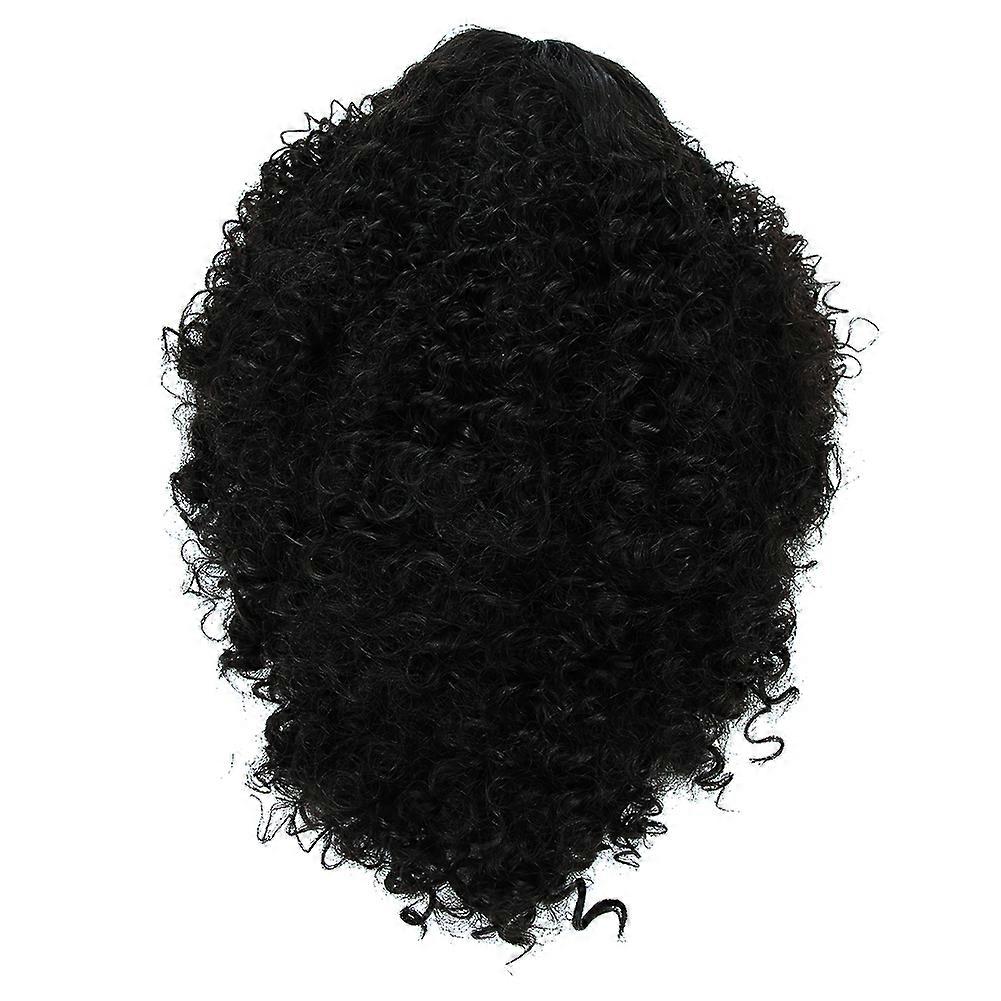 Soft Shiny Curly Wavy Wig Comfortable Adjustable Heat-Friendly