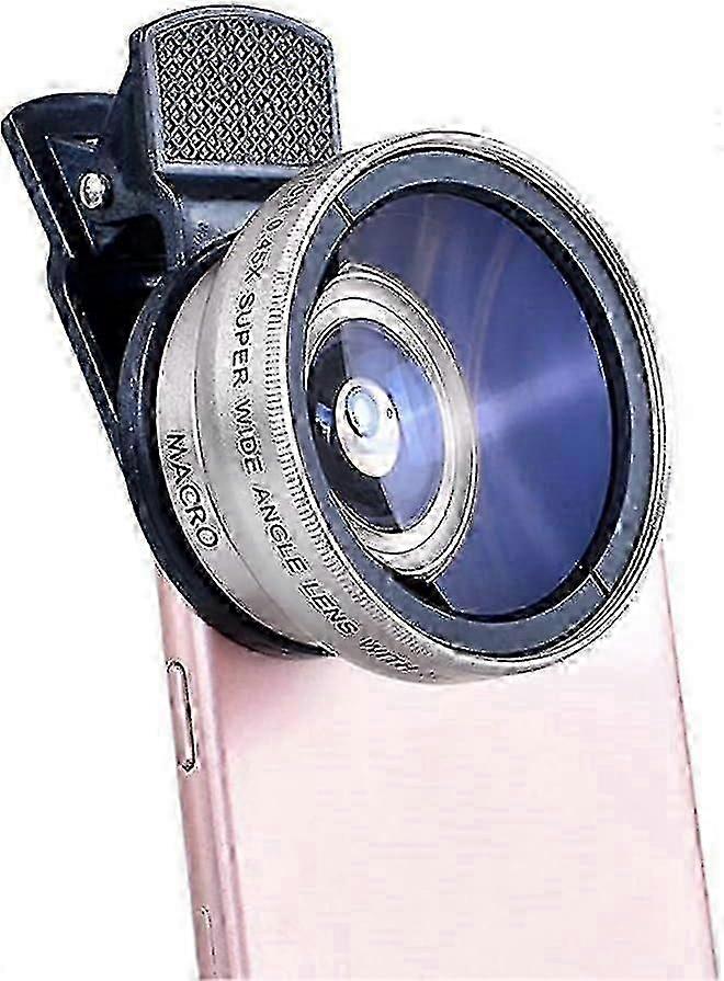 Mobile Phone Camera Lens Kit Phone Lens-12.5x Macro Lens, 0.45x Wide Angle Lens, Include Lens Protective