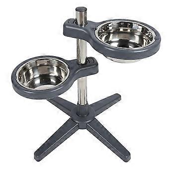 Adjustable Raised Dog Bowls Stable Strong Bearing Capacity Elevated Feeder Detachable Raised Stand w
