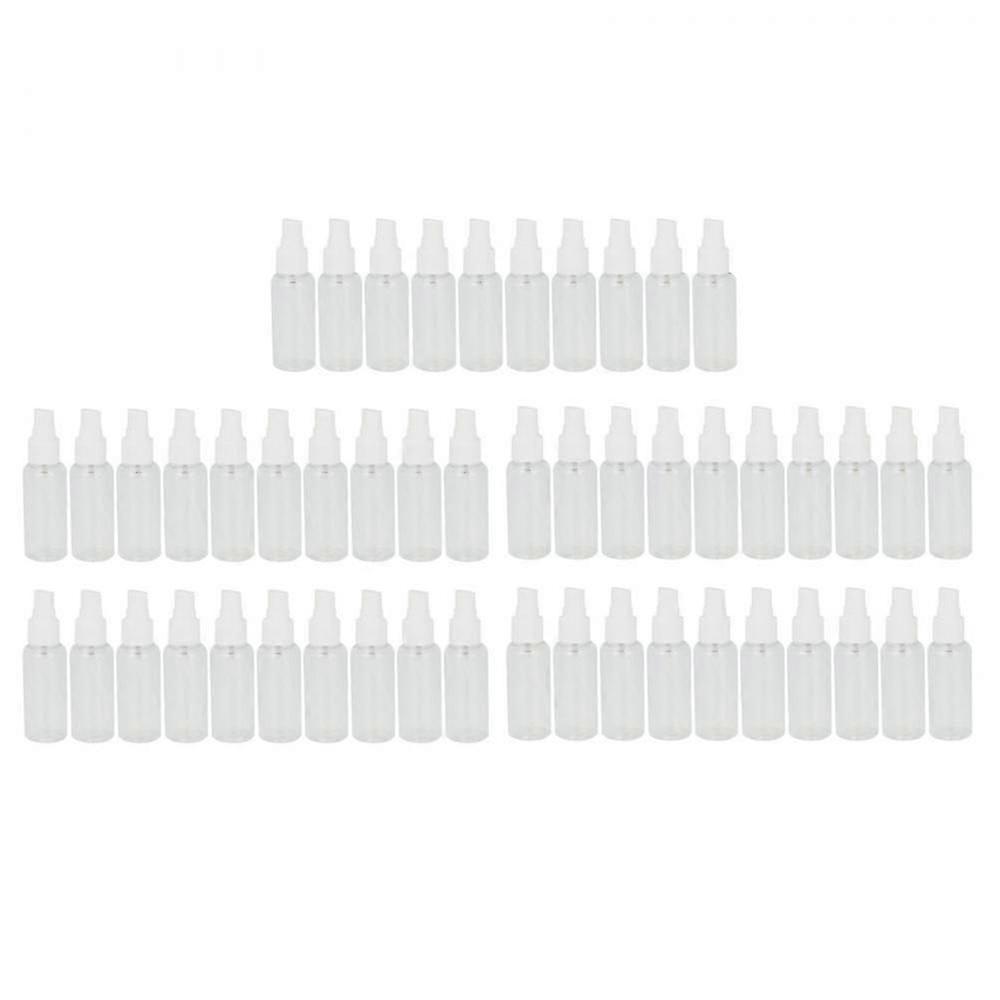 50 قطعة 50 مل زجاجات رذاذ بلاستيكية فارغة قابلة لإعادة الملء زجاجة رذاذ UHH