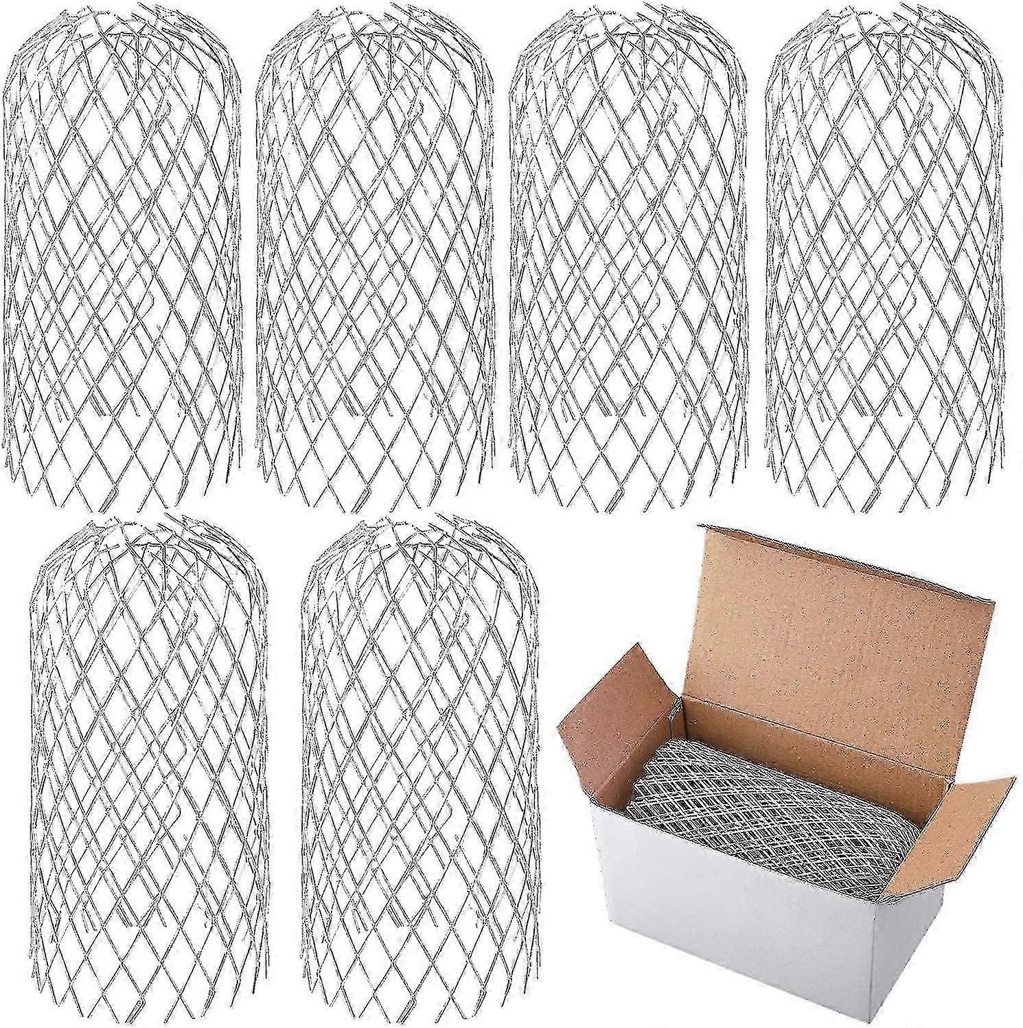 6pcs Metal Gutter Guards, 4.5-8.5cm Expandable Screen Filter Strainer Leaf Gutter Strainer