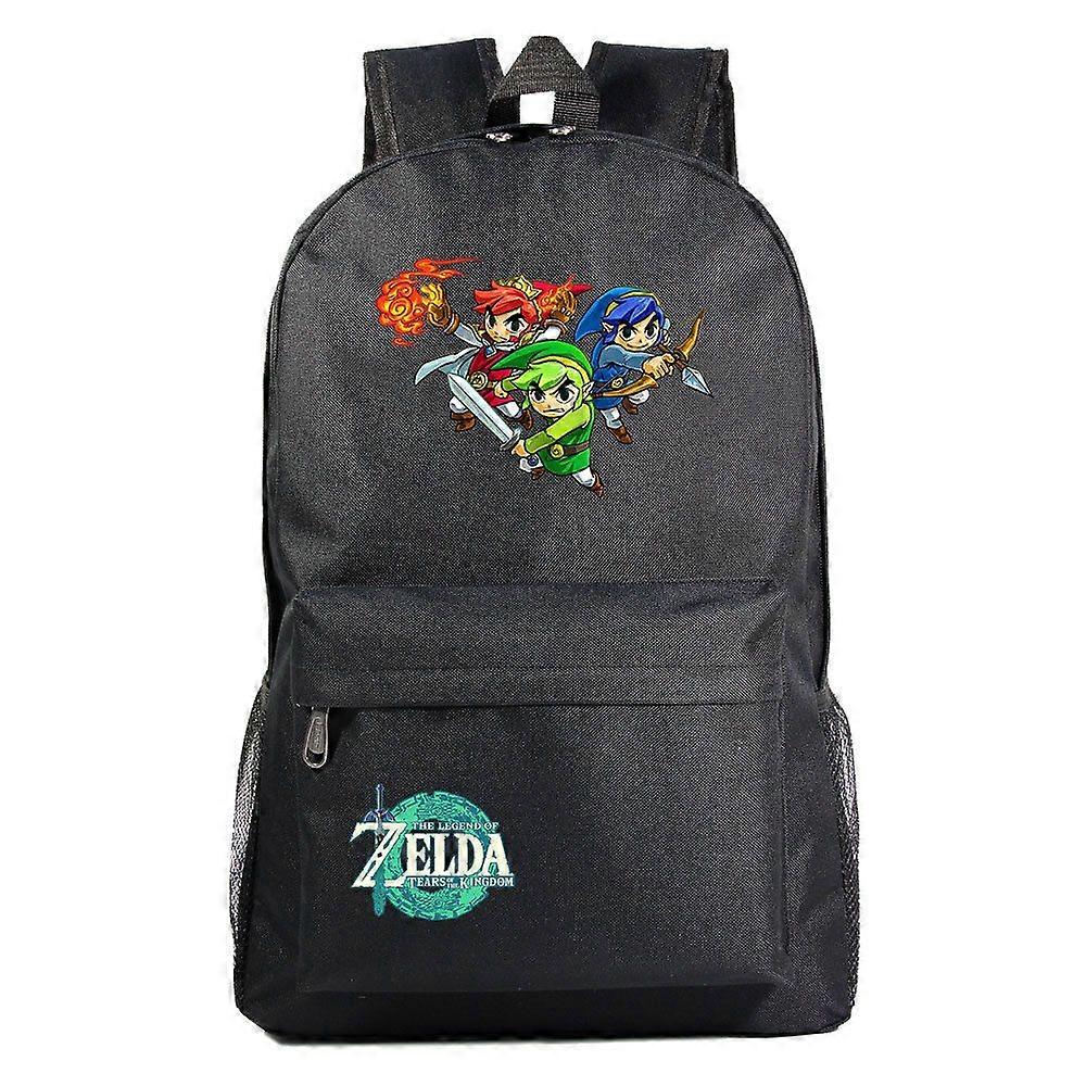 Pelin kyyneleet Zelda Kingdom Print teini-ikäinen koululaukku - miesten ja naisten rento reppu ala- ja yläkouluun