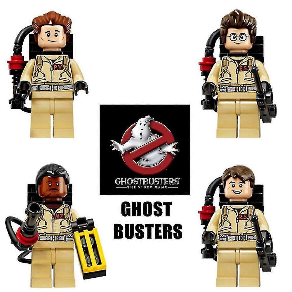 4 قطع Ghostbusters بيت الشيطان تجميعها شخصيات لبنة بناء لعب الأطفال