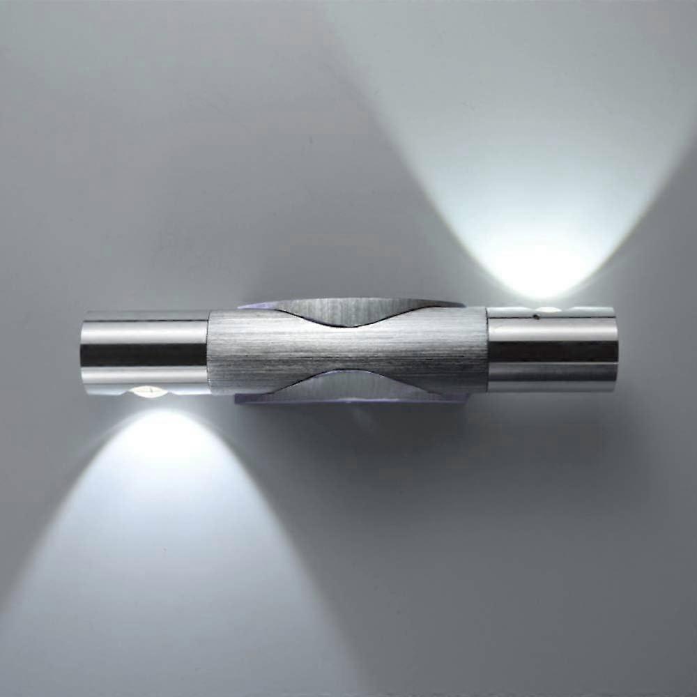 Warm White, Triangular, Adjustable Dual-Head LED Wall Light for Indoor Use