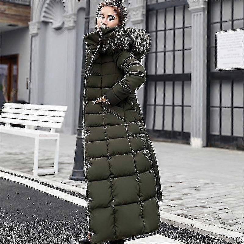 "Winter Women's Down Coat Clothes Cotton-padded Thickening Long Jacket Down Plus Size"