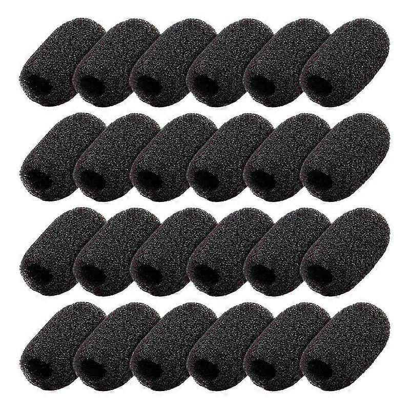 24Pack Mini Spumă Parbriz Rever Headset Microfon Burete Mini Foam Cover Protection pentru Lavalier