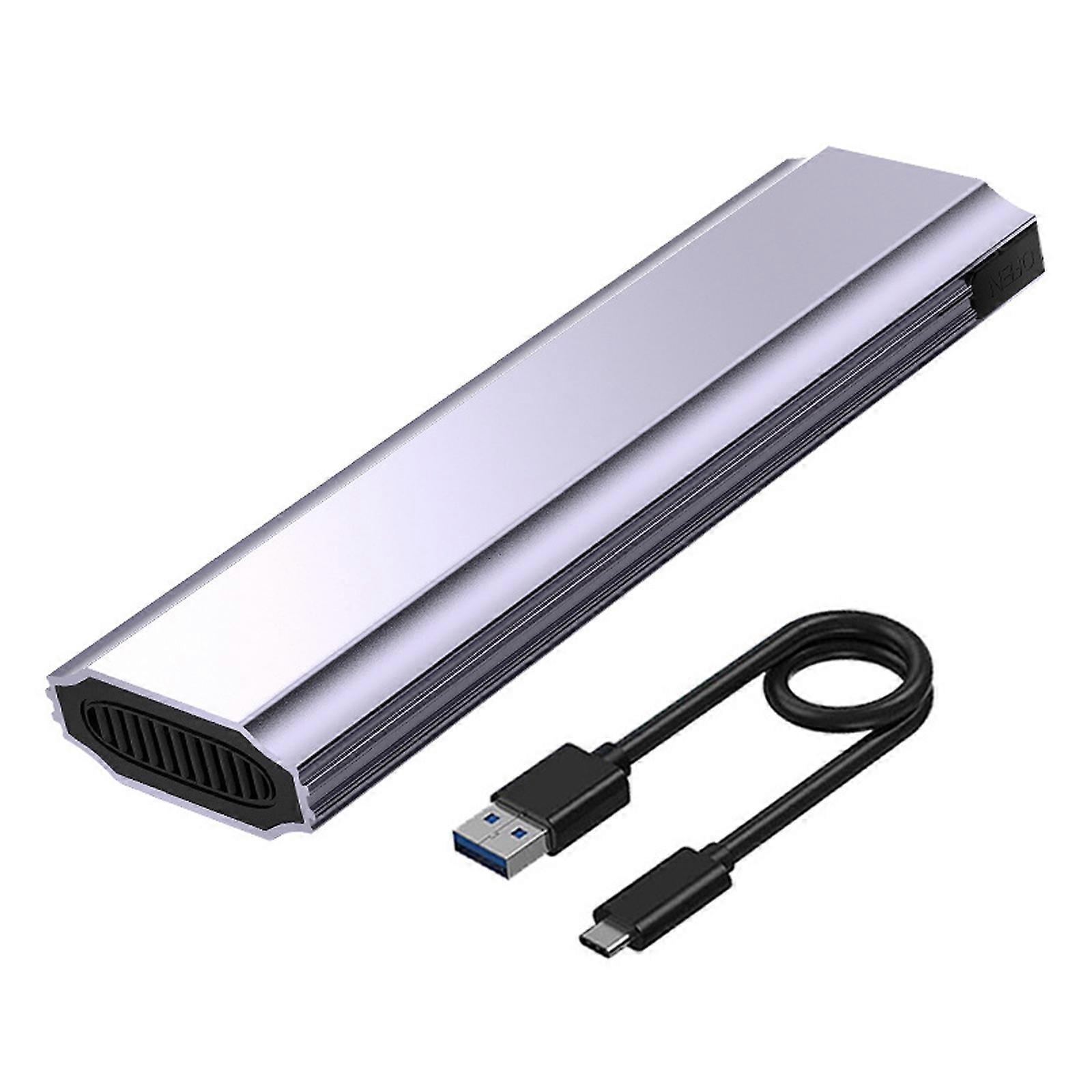 Portable M.2 /NVME Solid Disk Enclosure,Protective Case with Efficient Heat Dissipation /NVME Protocol 10Gbps