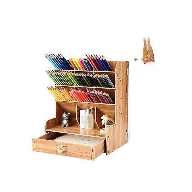 Eco-friendly Desk Organizer, Versatile Design for Home Office Needs, Large Capacity & Thicker Design, Easy Assembly & Separate Storage for Your