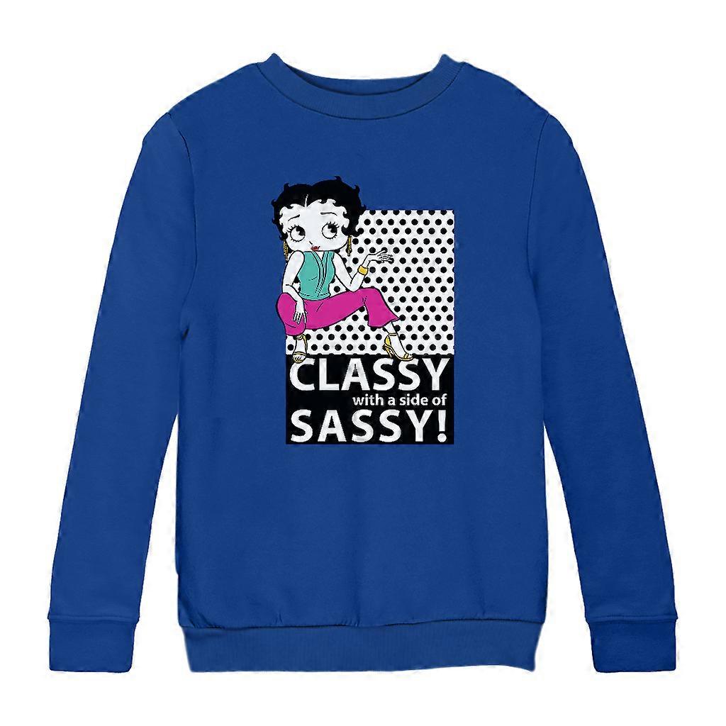 Betty Boop Classy With A Side Of Sassy! Kid's Sweatshirt