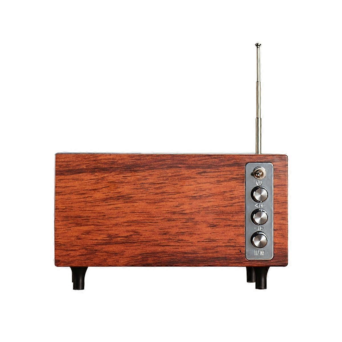 Portable FM Radio Retro Classic Radios Wireless Bluetooth Speaker Desktop Bluetooth Soundbar Music P