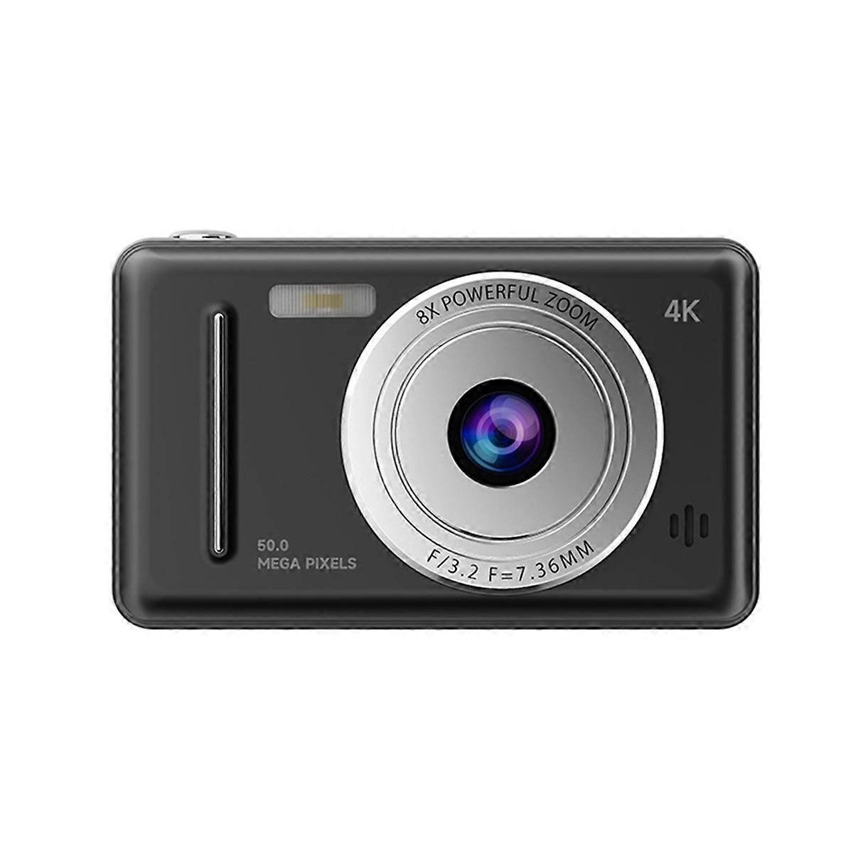 4K Digital Camera Portable Retro CCD Camera Entry-Level Camera Dual Camera Flash 50 Million Pixels A