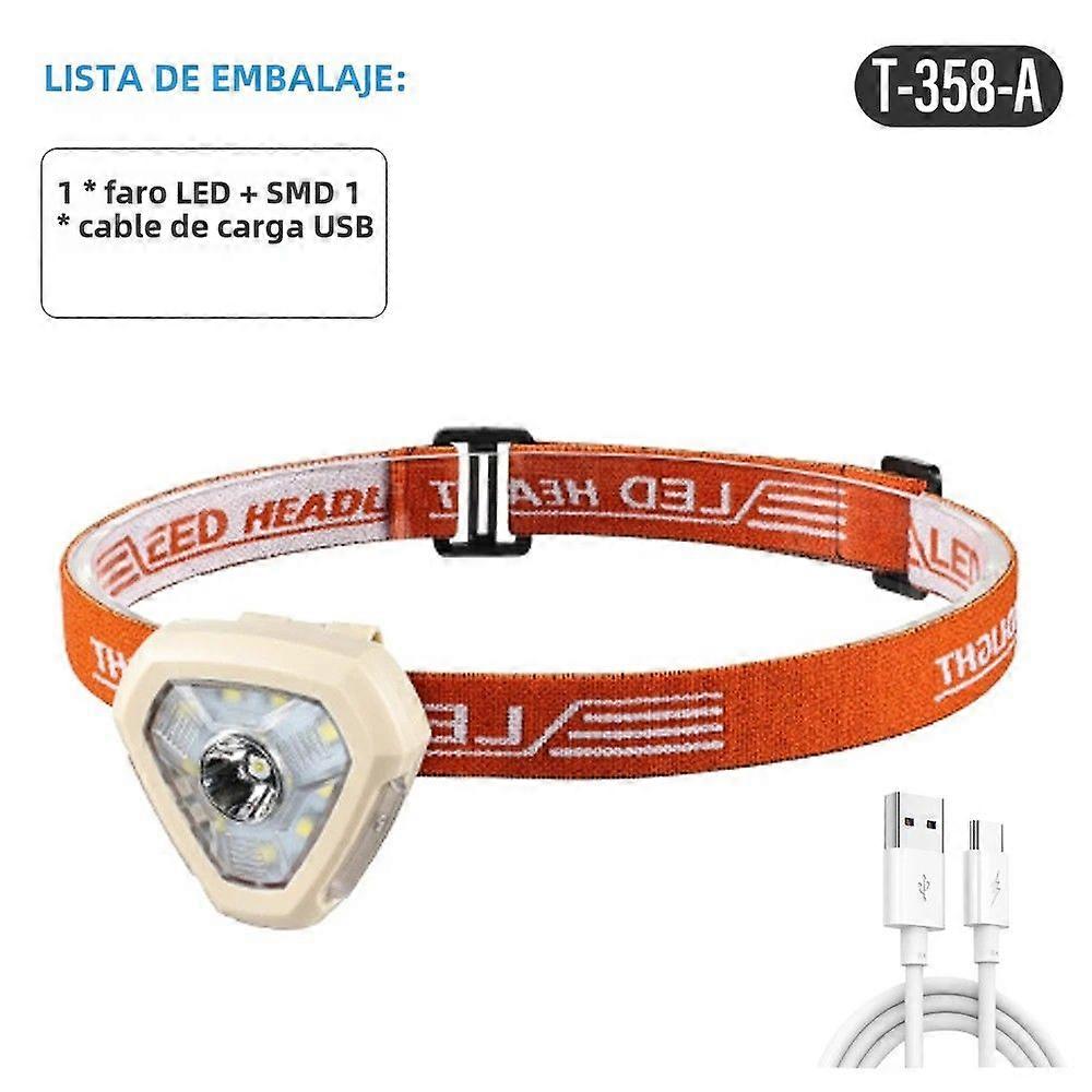 Super Bright LED Fishing Headlamp Rechargeable Portable Work Light for Outdoor Camping with Multiple Lighting Modes