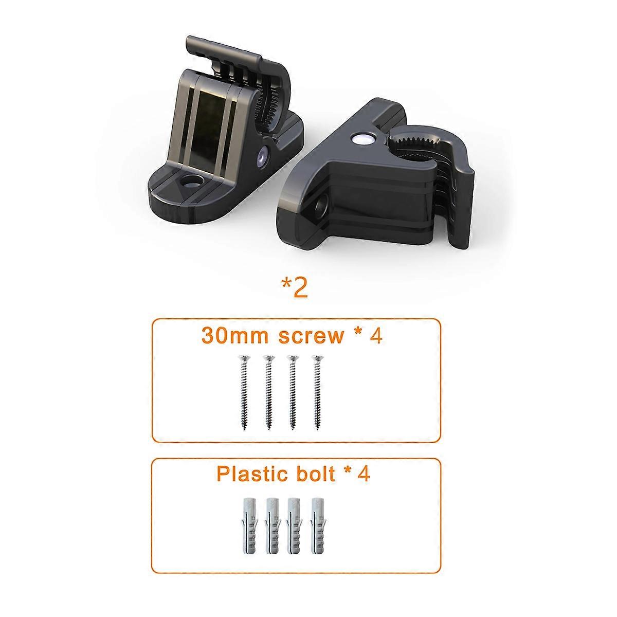 2Pcs Universal Bracket Clamp Fixed Clip Screw Mount Holder Stand