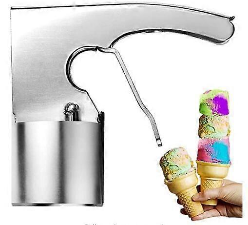 Old Time Ice Cream Scooper, Easy-to-Release Ice Cream Scoop, Stainless Steel Big Volume Scoop, Trigger Scoop for Old-Fashion Style Nostalgic Ice Cream