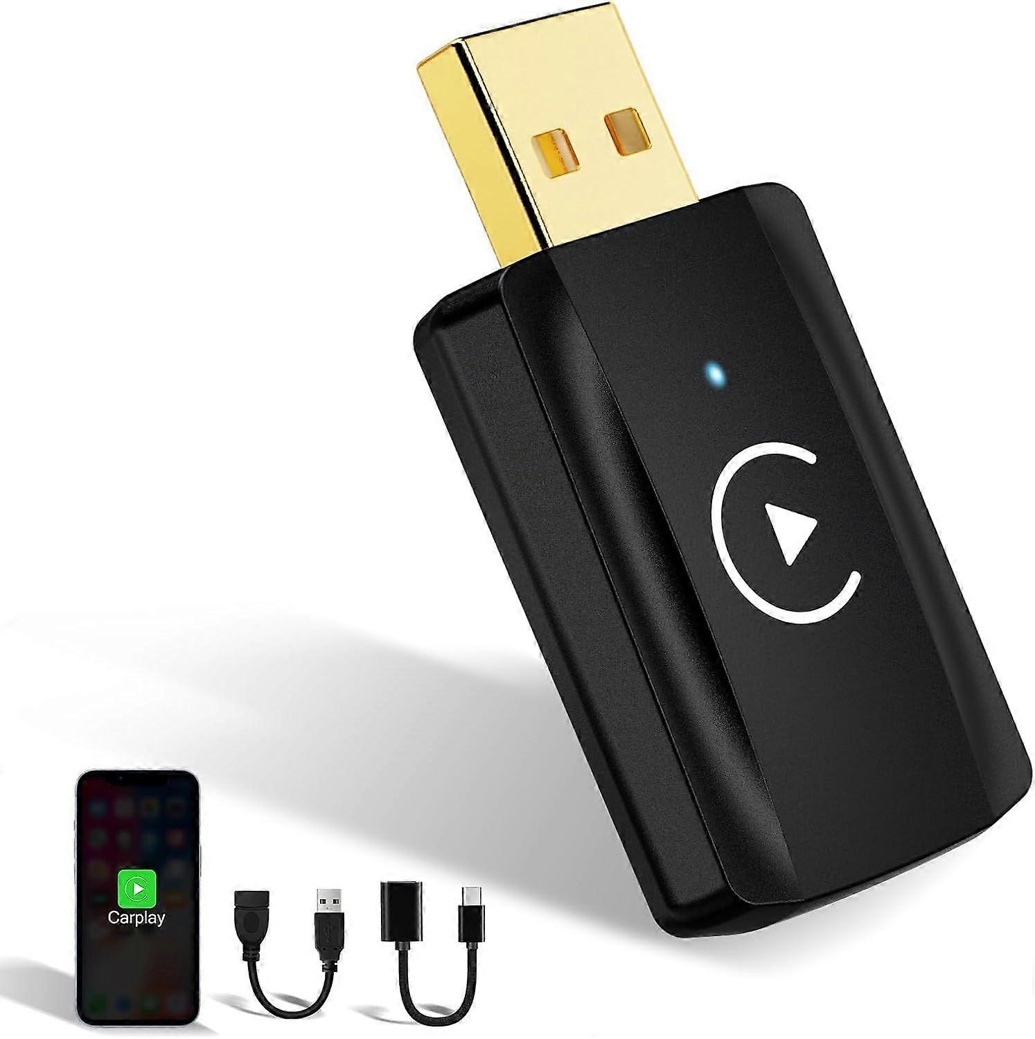 Adattatore Carplay wireless Dongle per auto piccolo Mini adattatore wireless CarPlay per