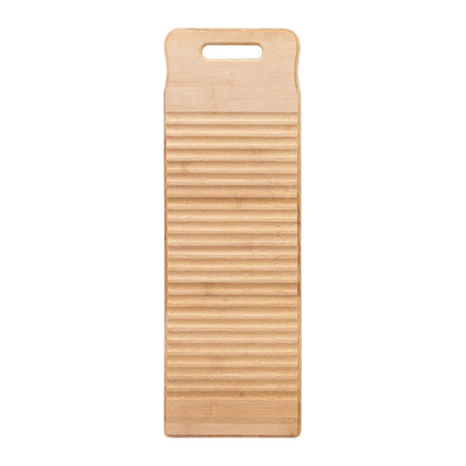 Washing Board Traditional Design Antiskid Saves Effort Durable Suspension Type Washing Laundry Hole Handle Rectangle Wood Laundry Board For Home