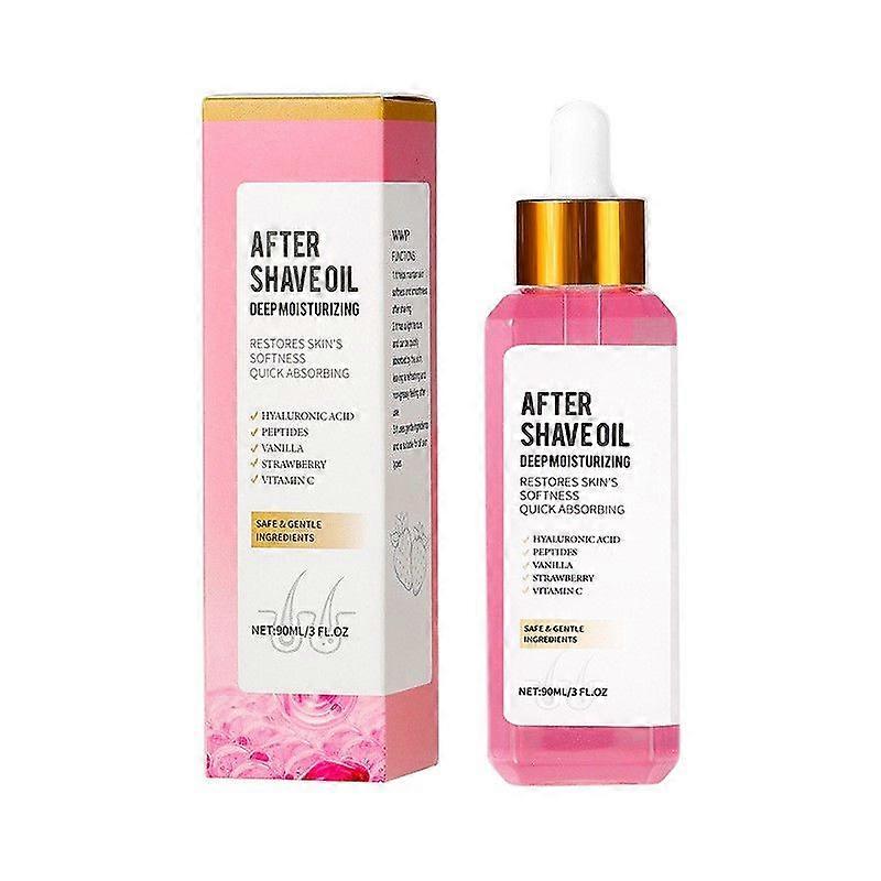 After Shave Oil, Soft After Shave Oil Strawberry & Vanilla for Women Smooth Skin, Soothing & Hydrating Shave Serum Prevent Ingrown Hairs & Dryness
