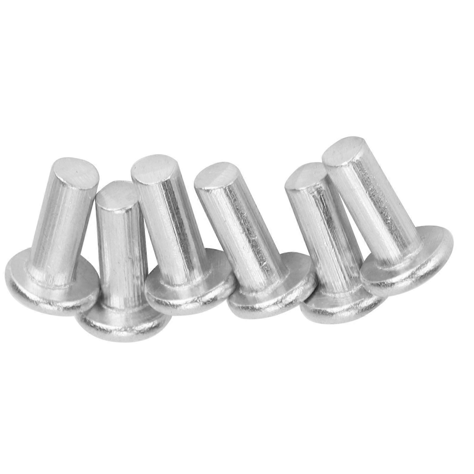 100pcs GB867 M4 x 10mm Flat Head Aluminum Solid Rivets Set