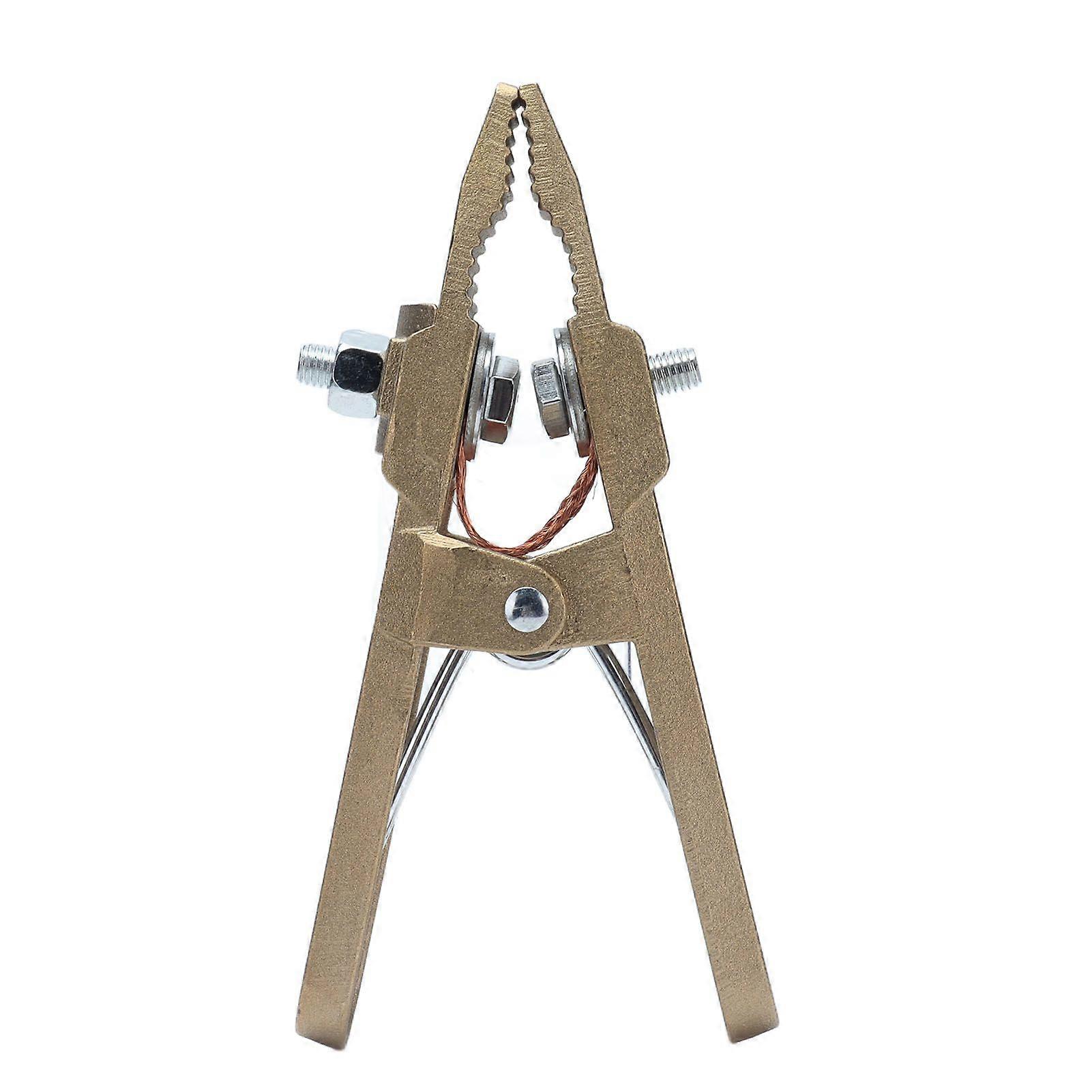 Grounding Clamp 600A Brass Grounding High Strength A Shape for Welding Cutting Support