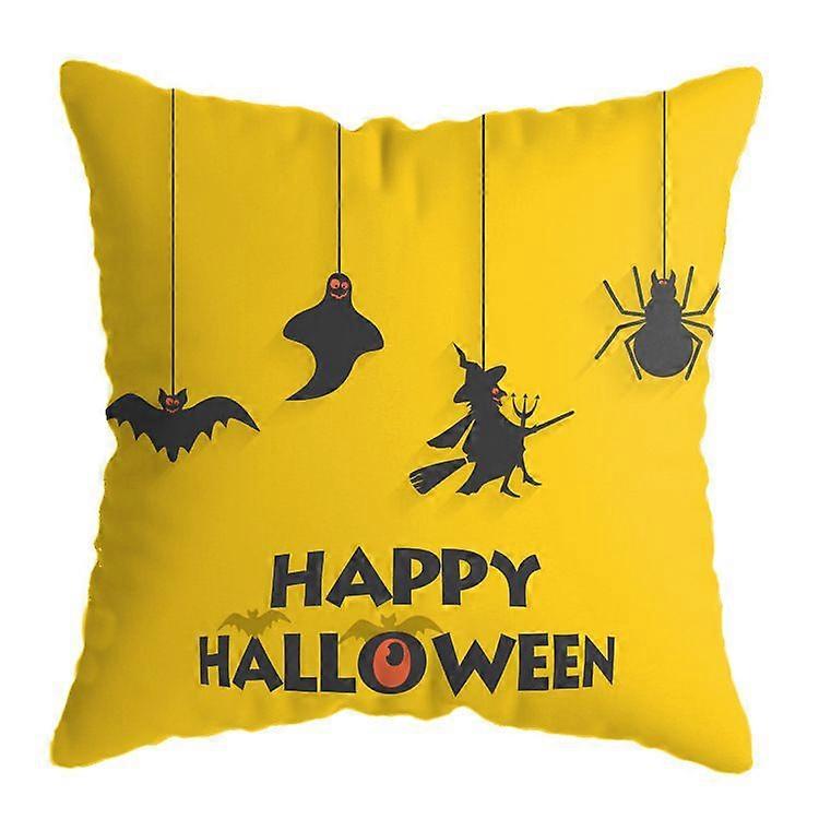 2Pcs Happy Halloween Printed Pillow Cases